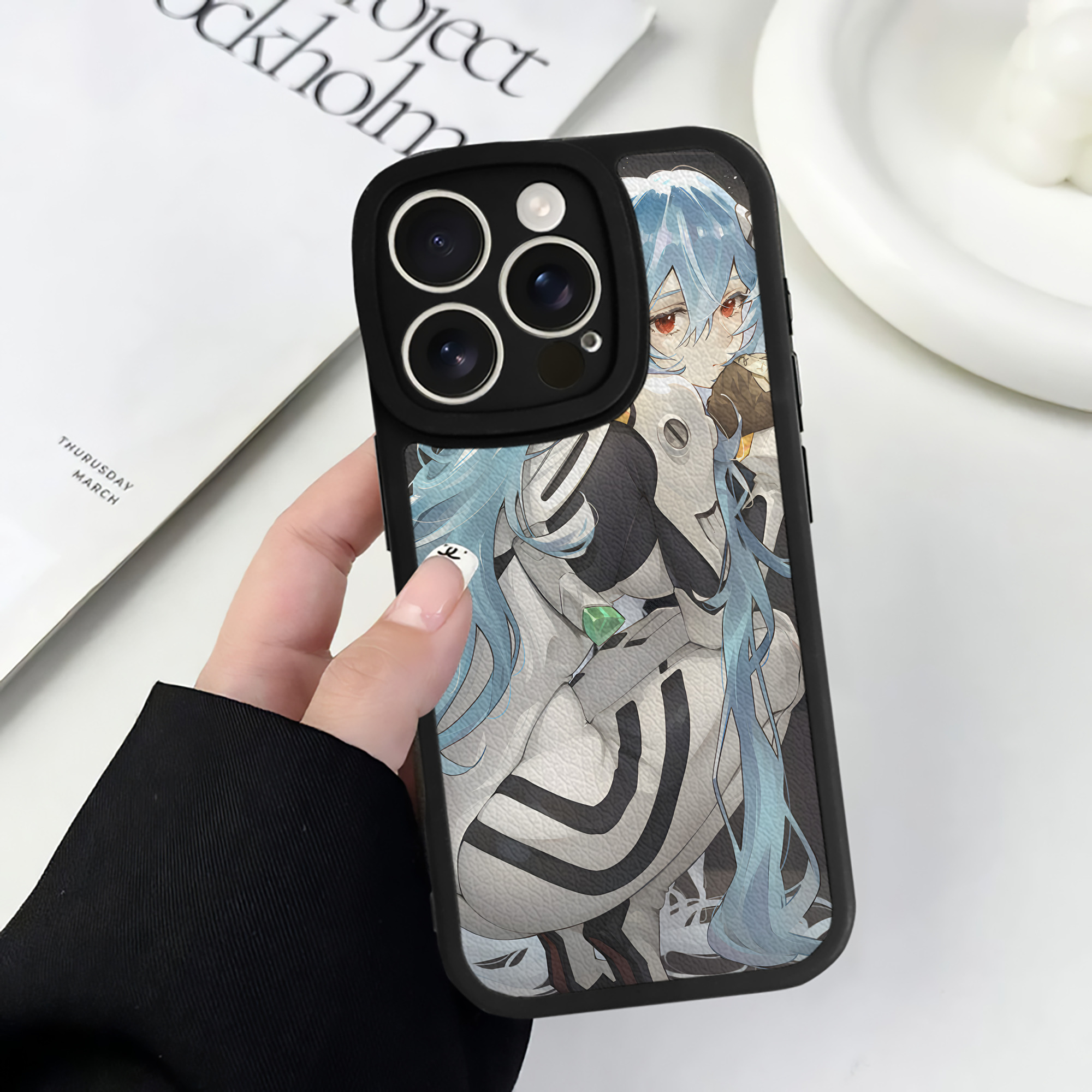 （画像用） EVA 新世紀エヴァンゲリオン 【iPhone 16シリーズ対応】シリコンスマホケース（レザー調） 材質：シリコン